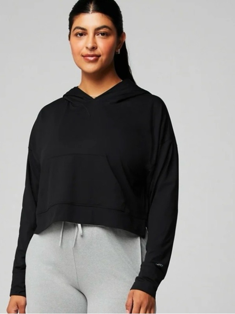 Fabletics Cloud Jersey Cropped Hoodie XL NWT